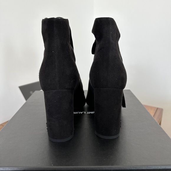 Brand new saint Laurent suede heels. Lou Lou 95 lace up heels. - Picture 2 of 5